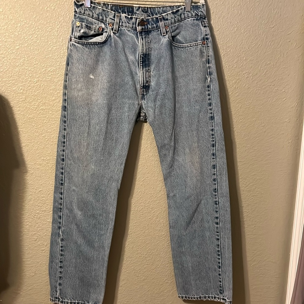 Levi’s 505 regular fit straight leg men’s jeans